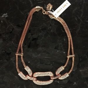 Sweet Lola Necklace- Bronze with Rhinestones